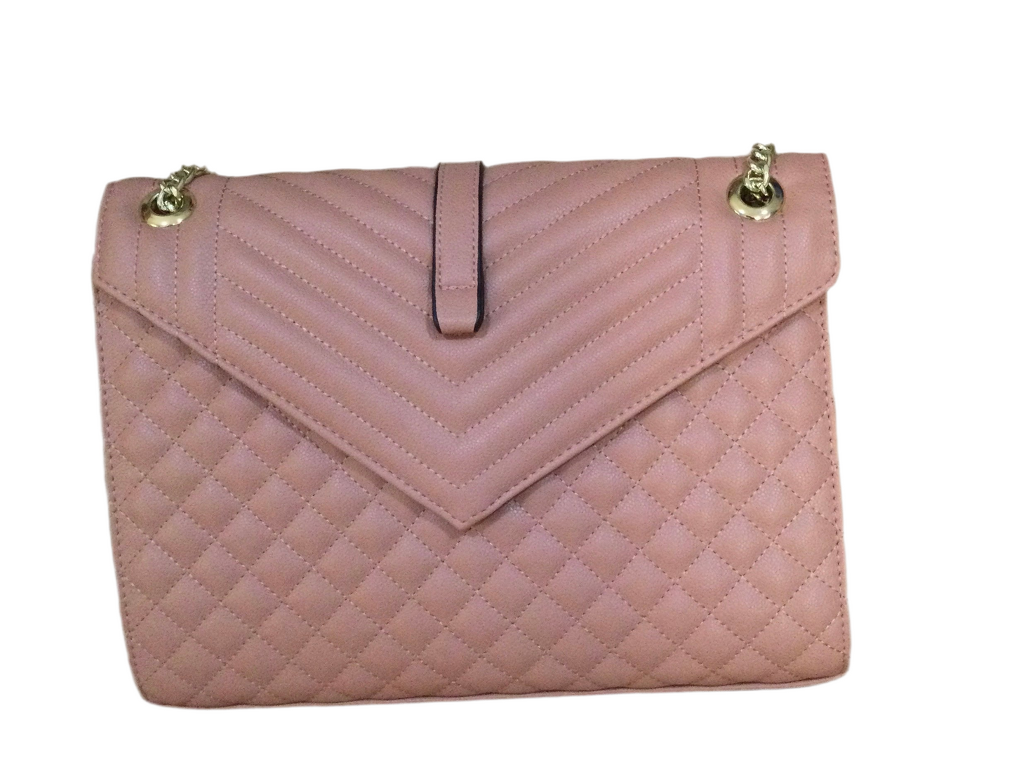 Classy Pink Chevron Pattern Handbag