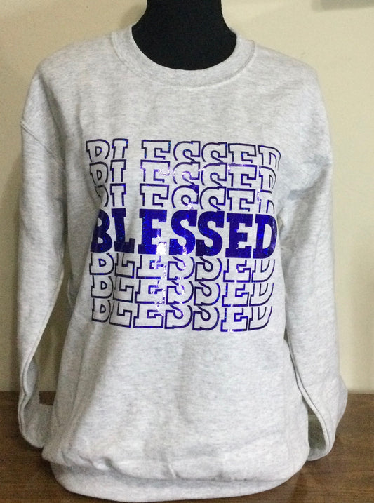 Light Gray “Blessed” Sweatshirt