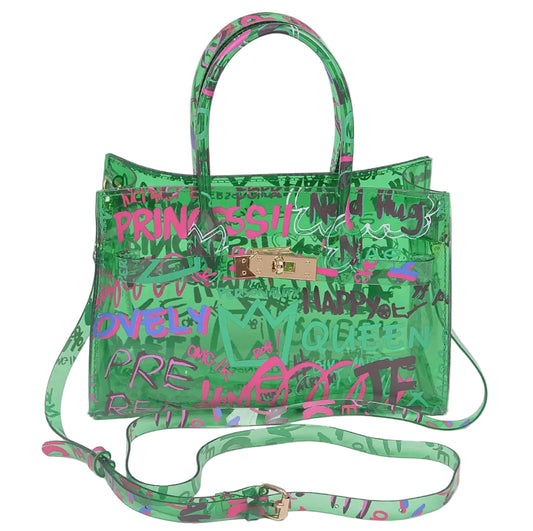 Graffiti Top Handle Bag