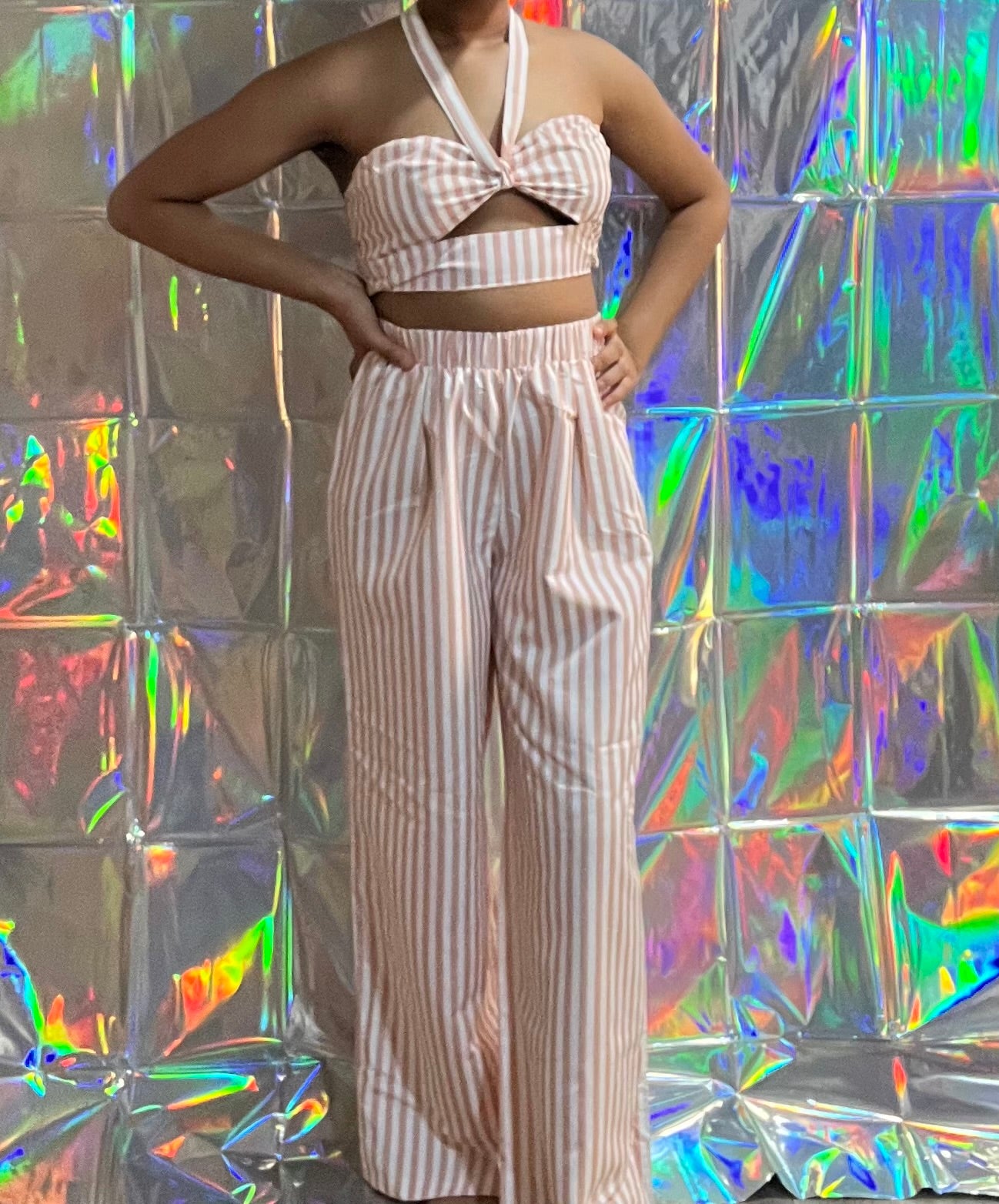 HALTER TOP PANT SET
