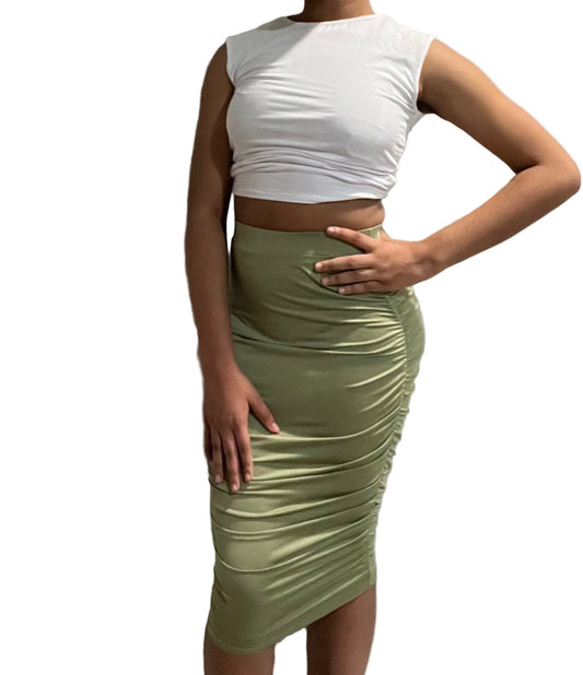 Sleeveless Top with Midi Skirt