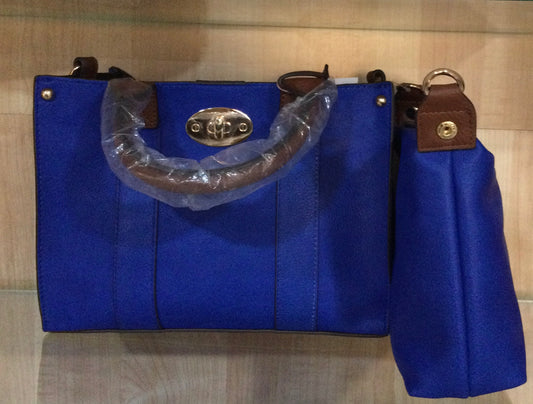 Royal Blue Tote with Matching Bag